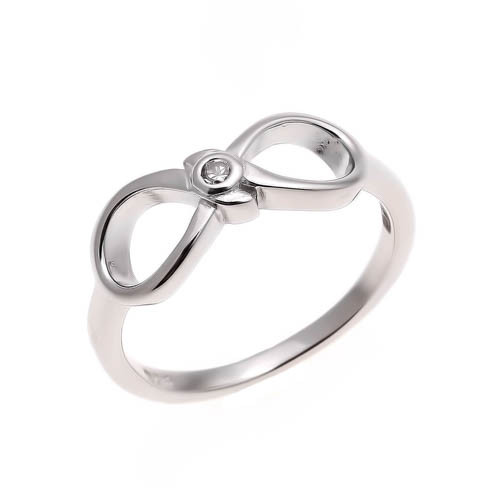 Серебряное кольцо с фианитом Teosa MKRJ00108-R