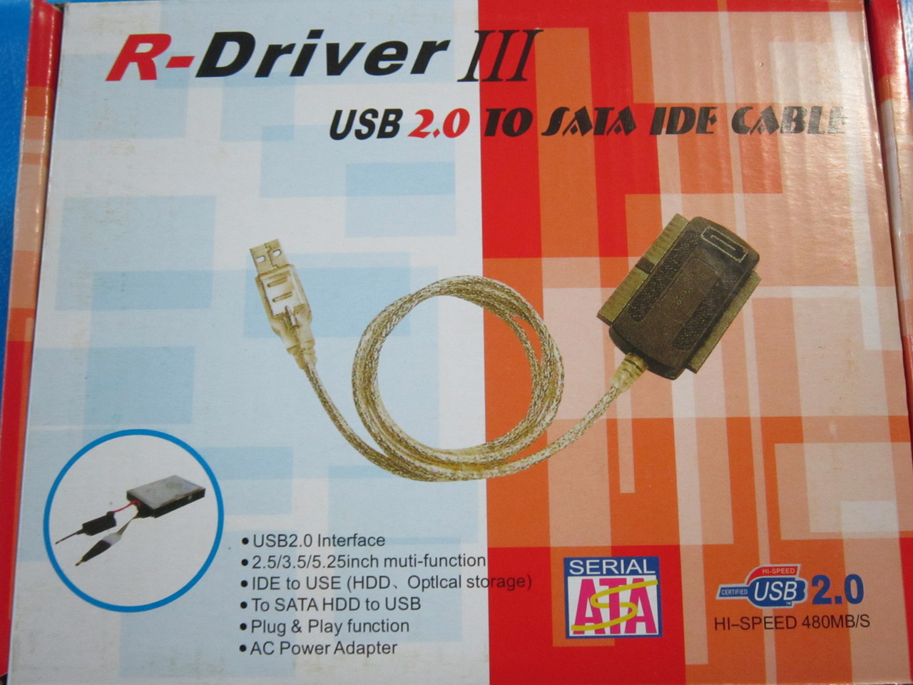 Переходник (адаптер) с USB на SATA & IDE, Алматы