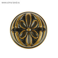 Ручка-кнопка 7160, цвет античная бронза