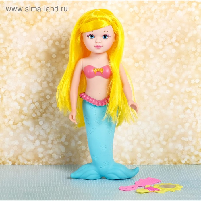 Кукла русалка «Карина» с яркими волосами, высота 32 см, с аксессуарами