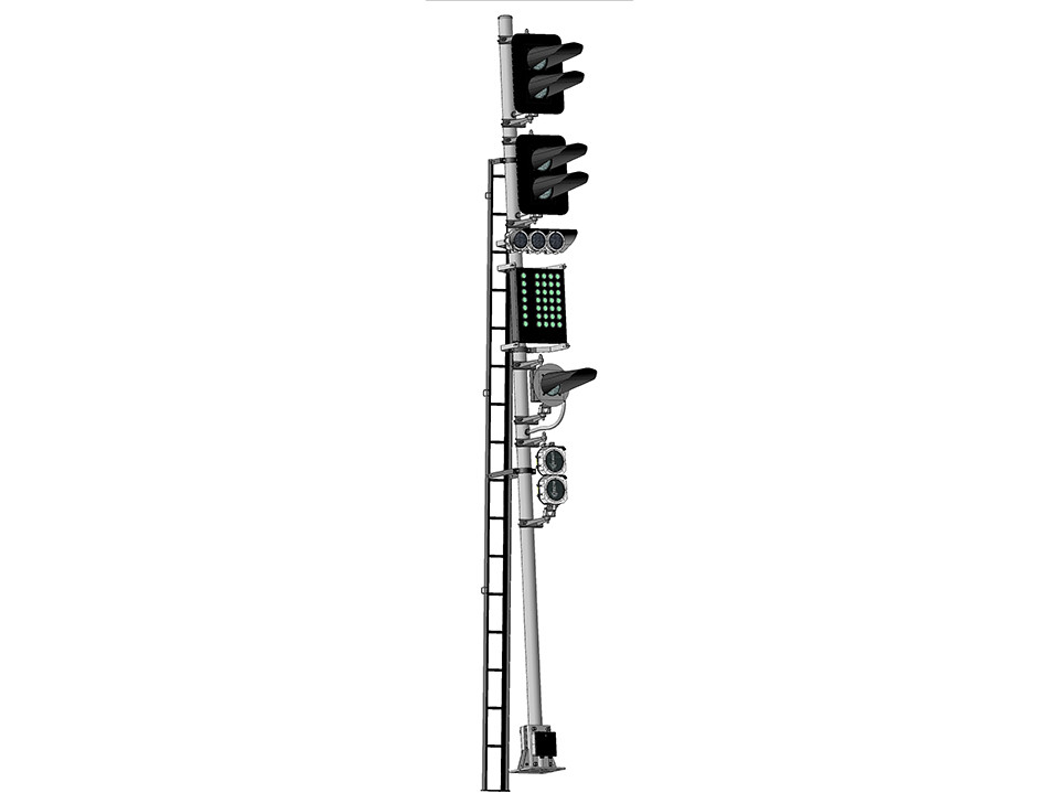 Светофор 4-значный светодиодный с УС, МУ и ПС 17967-00-00