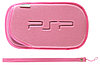 Чехол мягкий с ремешком PSP Slim 2000/3000, розовый