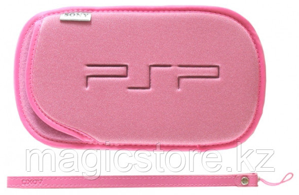 Чехол мягкий с ремешком PSP Slim 2000/3000, розовый - фото 1 - id-p58970474