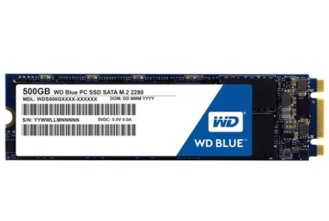 Твердотельный накопитель 500GB SSD WD WDS500G2B0B Серия BLUE 3D NAND M.2