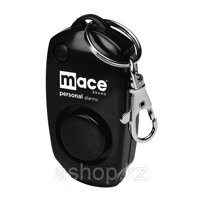 Сигнализатор тревоги персональный Mace Keychain, Сигнализатор: Звуковой 130dB, Цвет: Чёрный, Упаковка: Блистер