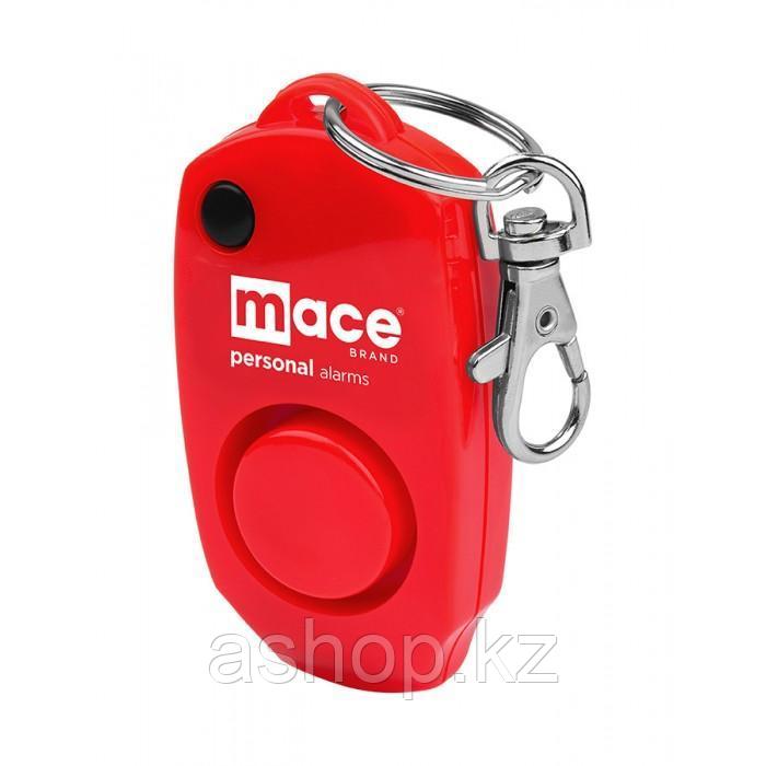 Сигнализатор тревоги персональный Mace Keychain, Сигнализатор: Звуковой 130dB, Цвет: Красный, Упаковка: Блисте