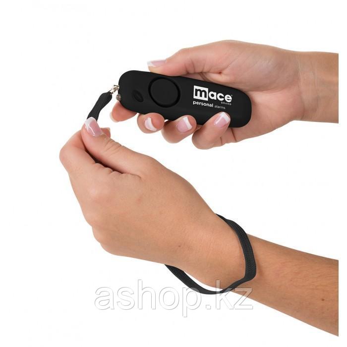 Сигнализатор тревоги персональный Mace Wristlet, Сигнализатор: Звуковой 130dB, Цвет: Чёрный, Упаковка: Блистер