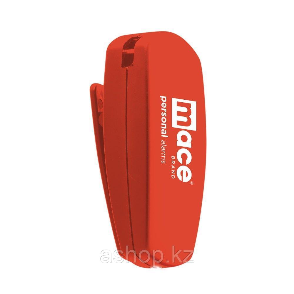 Сигнализатор тревоги персональный Mace Clip, Сигнализатор: Звуковой 130dB, Цвет: Красный, Упаковка: Блистер, (