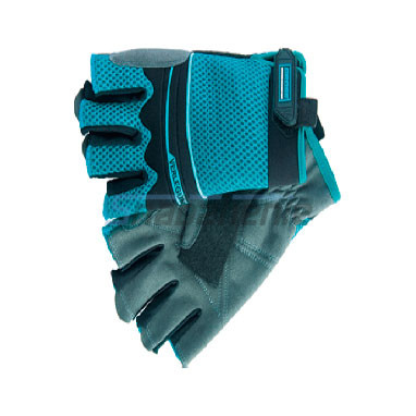 Перчатки комбинированные облегченные, открытые пальцы - фото 1 - id-p4382654