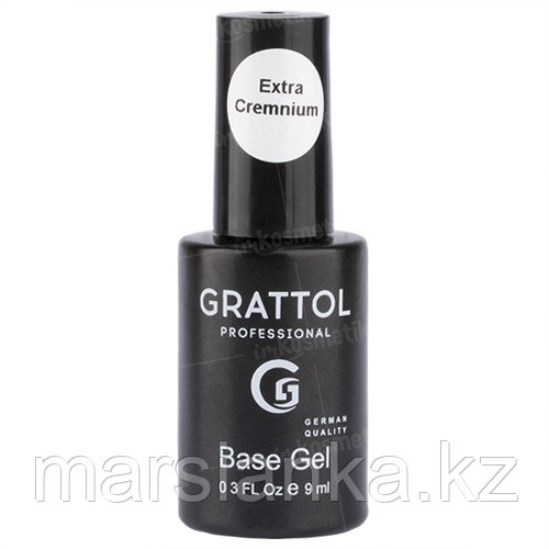 Rubber Base Gel Extra Cremnium Grattol (кремниевая база), 9мл