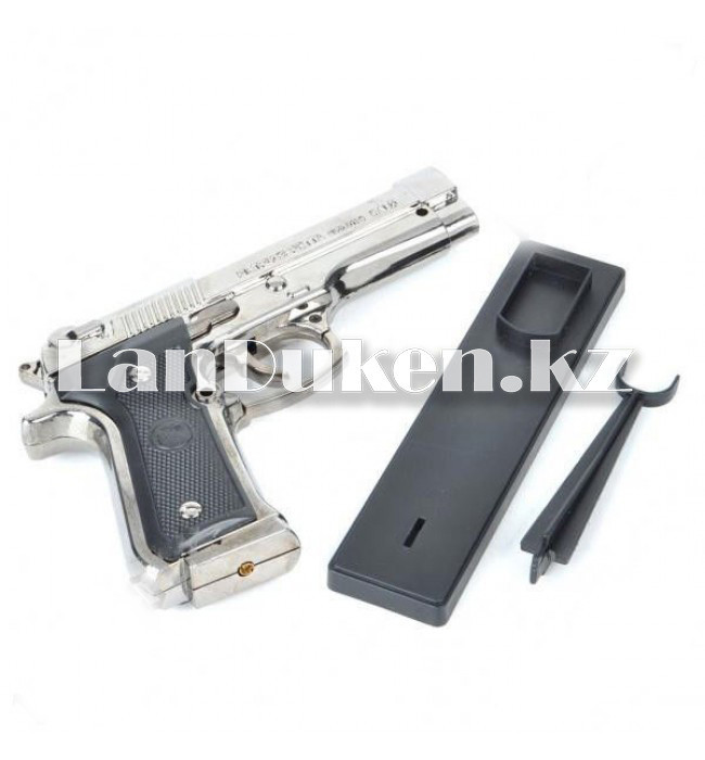 Зажигалка, пистолет "Pietro Beretta U.S. 9MM Gun" Pistol Lighter (длина 20 см) - фото 4 - id-p59889411