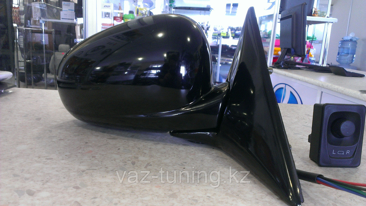 Зеркала "Топаз" с обогревом и электроприводом черные Лада 110/Приора - фото 2 - id-p4392455
