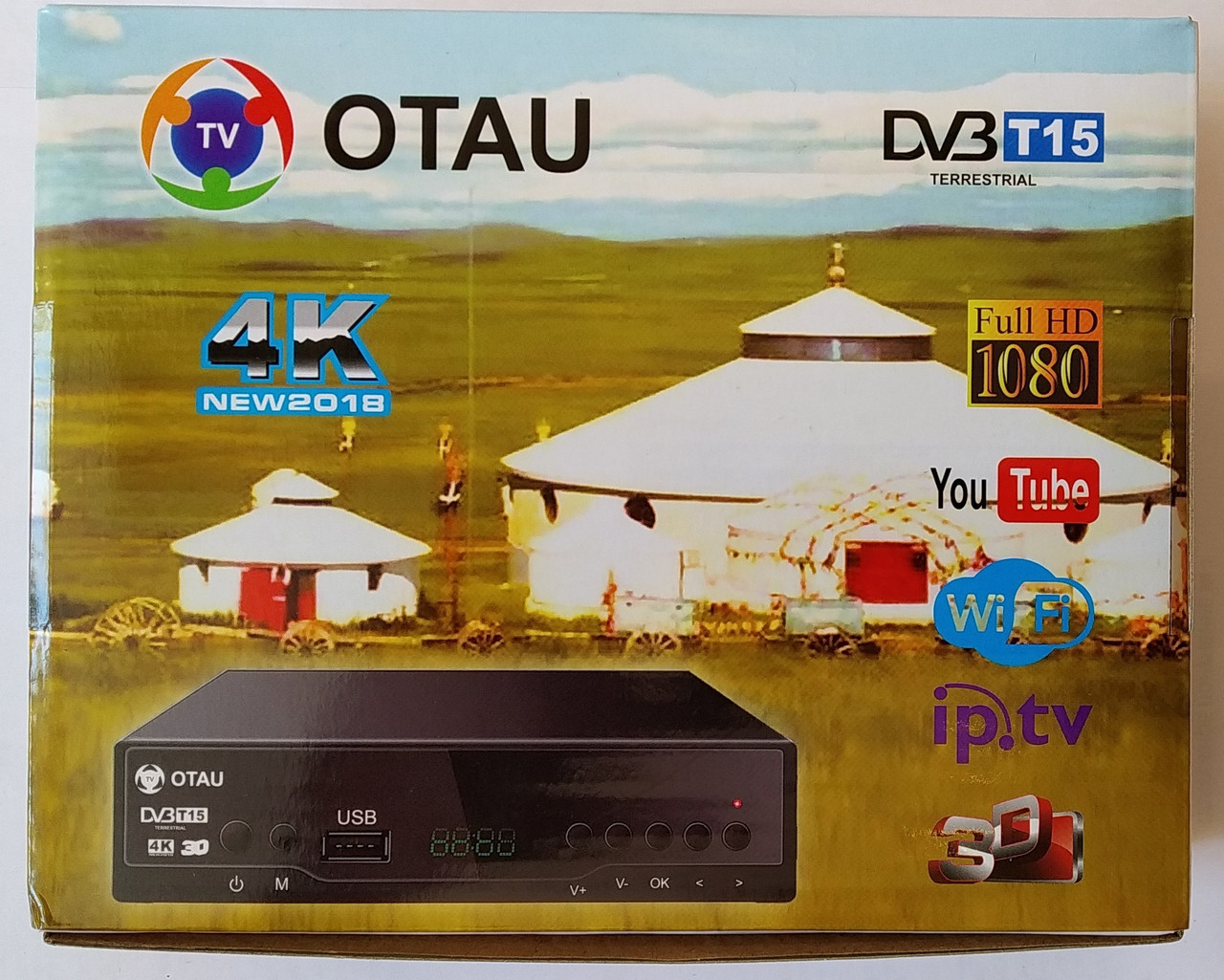 Ресивер цифрой эфирный - OTAU-TV  DVB-T2 - 24 телеканала, фото 1
