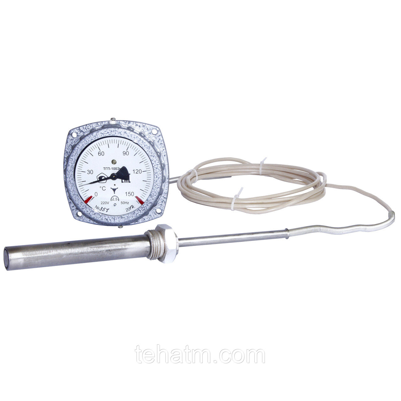 Термометр газовый, показывающий, электроконтактный ТГП-100Эк