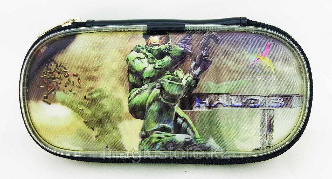 Чехол на молнии с картинкой PSP Slim 2000/3000 Case picture, Halo 3