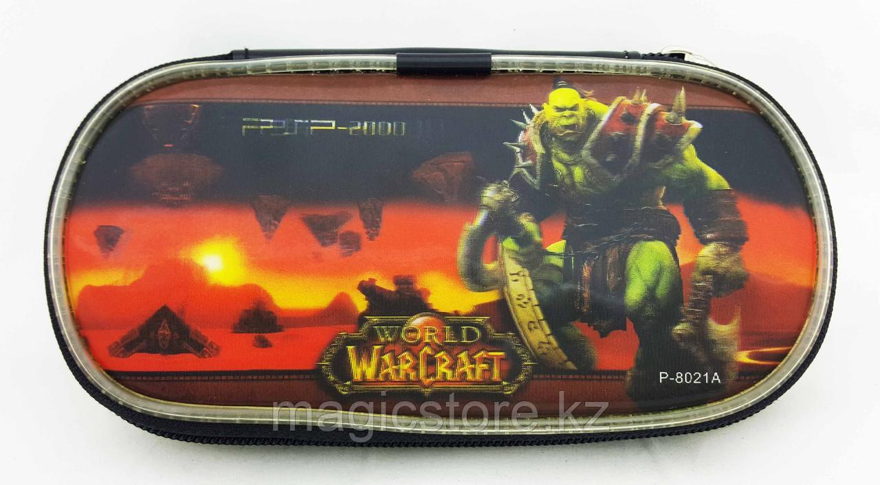 Чехол на молнии с картинкой PSP Slim 2000/3000 Case picture, War Craft