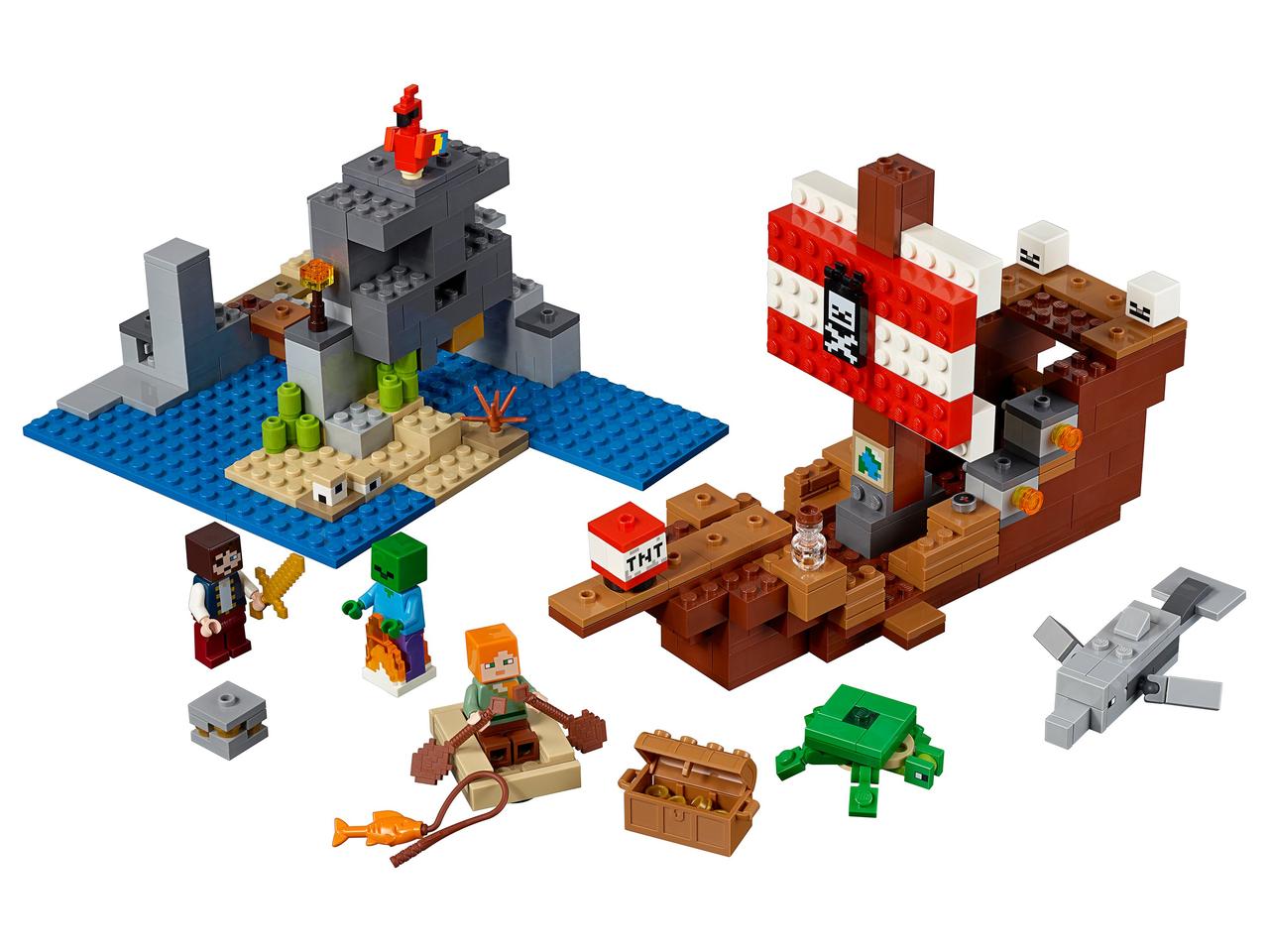 21152 Lego Minecraft Приключения на пиратском корабле, Лего Майнкрафт - фото 3 - id-p59902645