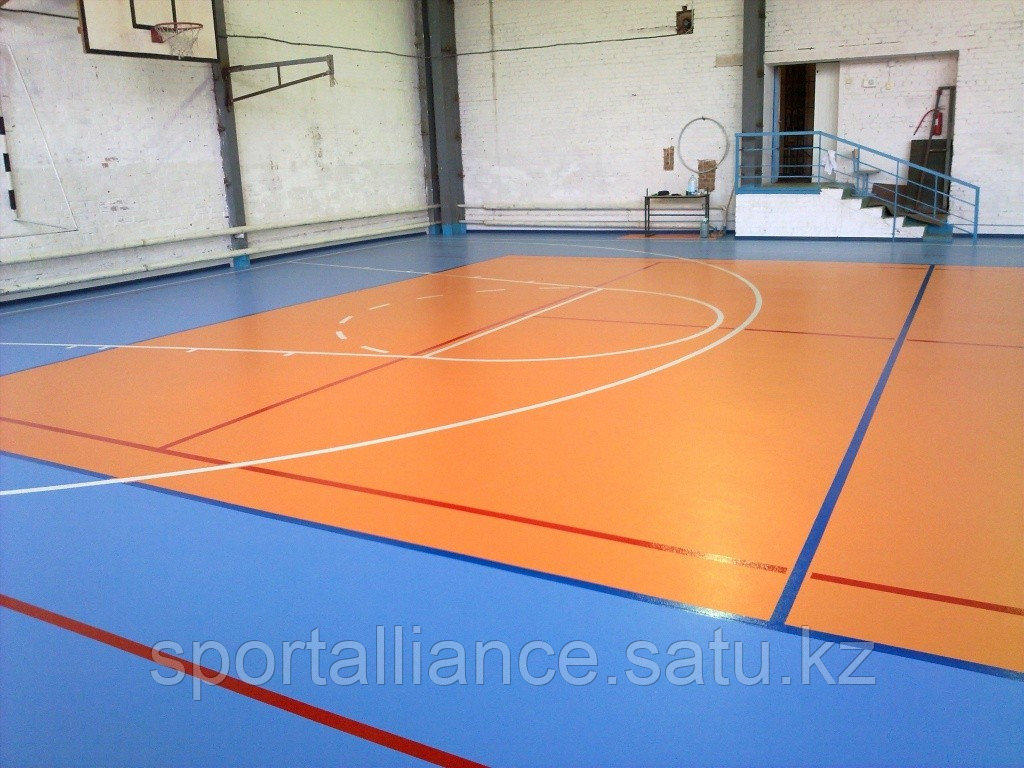 Монтаж спортивного покрытия Taraflex Recreation 45