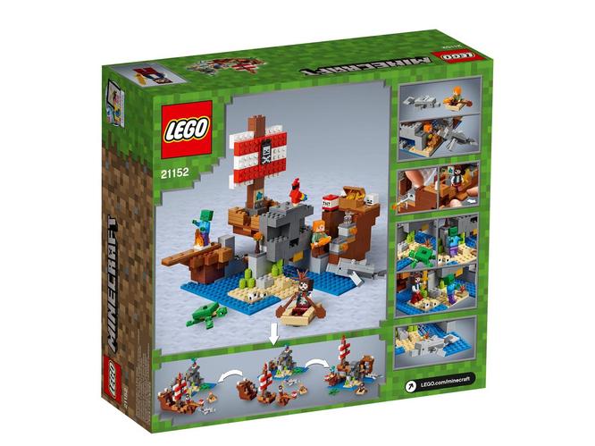 21152 Lego Minecraft Приключения на пиратском корабле, Лего