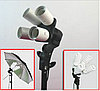 2Х зонта 83 см на отражение с патроном с лампой 175 W на стойках, фото 2