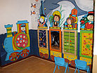 Игровая стенка для детского сада «Паровозик», фото 2