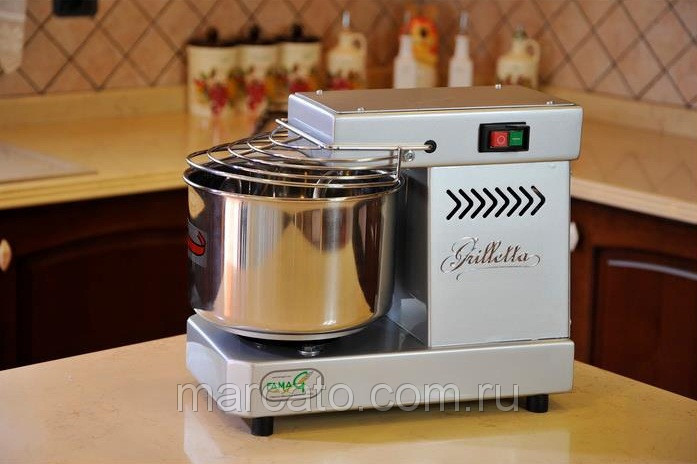 Спиральная тестомешалка Famag Grilletta IM 5 SILVER тестомесильная машина для дома и бизнеса