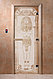 Дверь стеклянная банная "Египет", 3 петли,  стекло 8 мм, коробка Ольха, фото 4