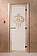 Дверь стеклянная банная "Византия", 3 петли,  стекло 8 мм, коробка Ольха, фото 4