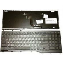 Клавиатура для ноутбука  Fujitsu Lifebook k AH552, RU, с рамкой, черная,