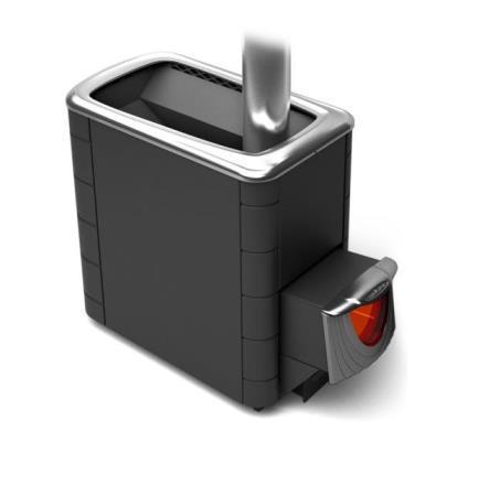 Печь для бани ТМФ Тунгуска XXL 2013 Inox нержавеющая дверца со стеклом антрацит