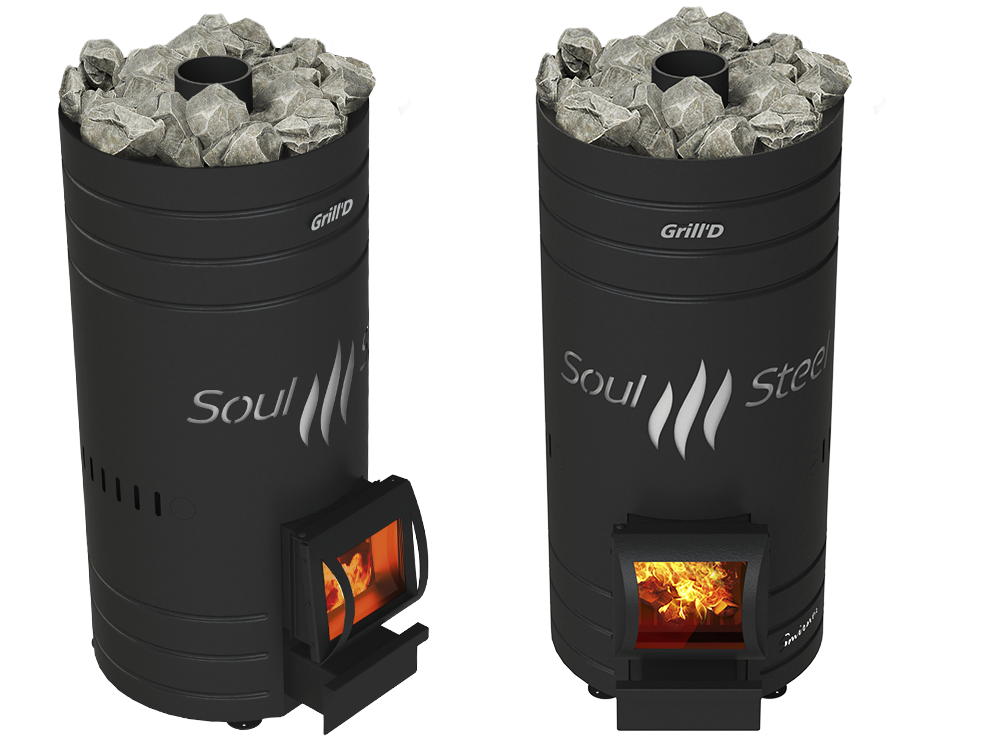 Печь для бани Grill'D Bochka 160 Long black