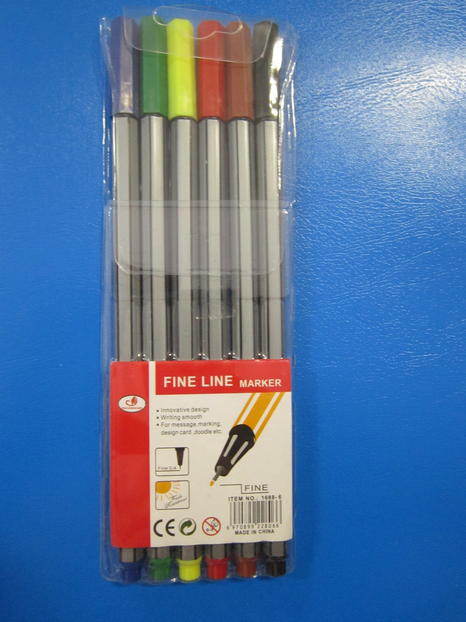 Набор капиллярных ручек Fine Line marker 6 цветов