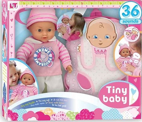 Tiny Baby  Плачущий мягкий пупс, 30см