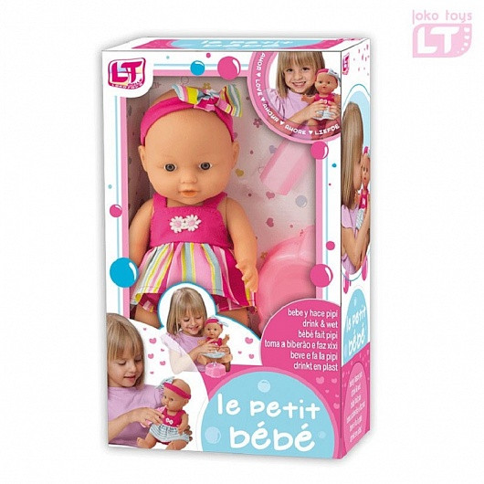 LT 98411 Le petit bébé - Писающий пупс (32см) с аксесс.