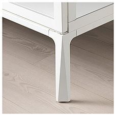Шкаф-витрина МИЛЬСБУ белый ИКЕА, IKEA , фото 3