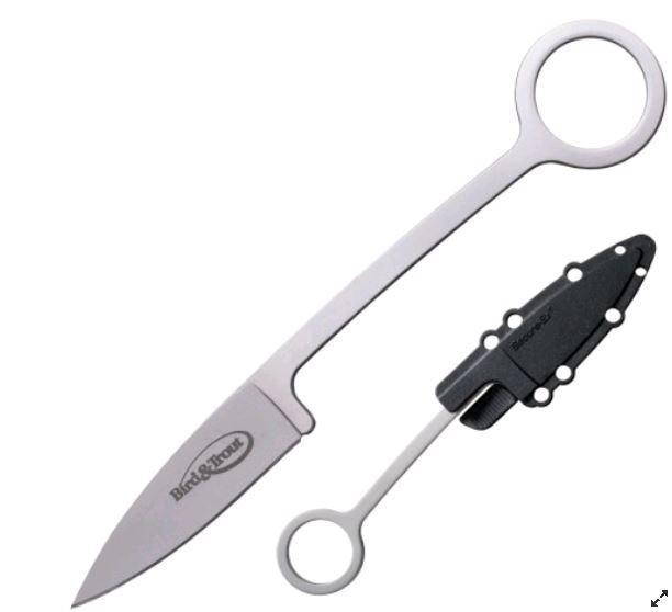 Нож фиксированный Cold Steel Bird and Trout, Общая длина: 165 мм мм, Длина клинка: 53 мм, Материал клинка: Jap