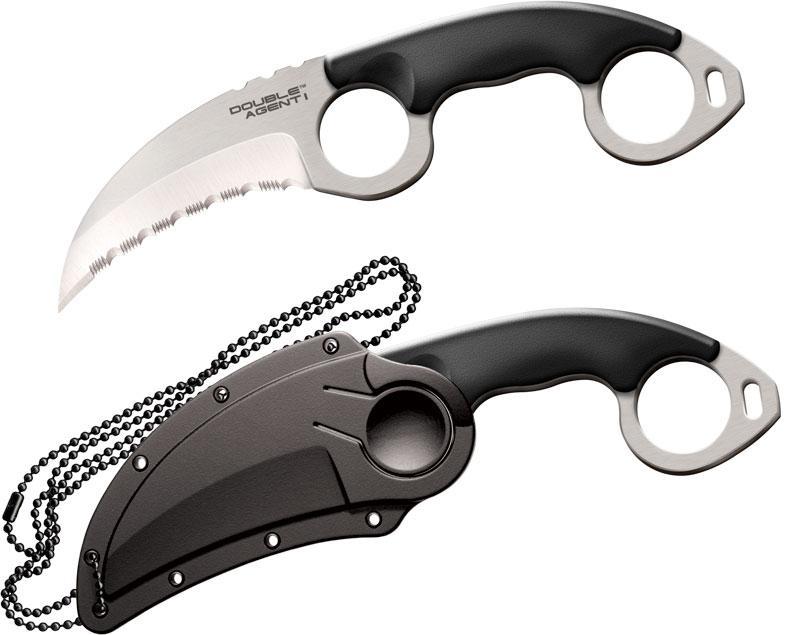 Нож фиксированный Cold Steel Double Agent II, Общая длина: 200 мм мм, Толщина лезвия: 2,3, Длина клинка: 76 мм