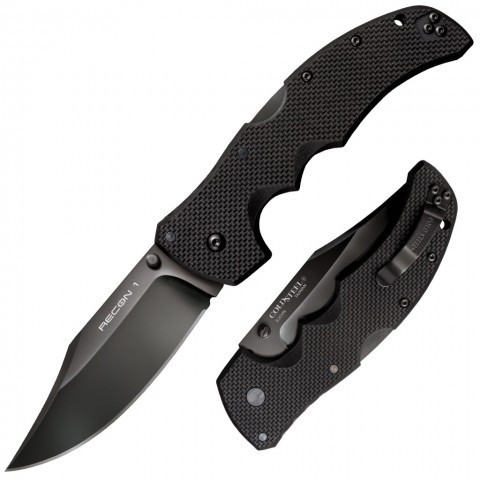 Нож складной Cold Steel Recon 1 Clip, Общая длина: 238 мм\136 мм мм, Длина клинка: 102 мм, Материал клинка: По