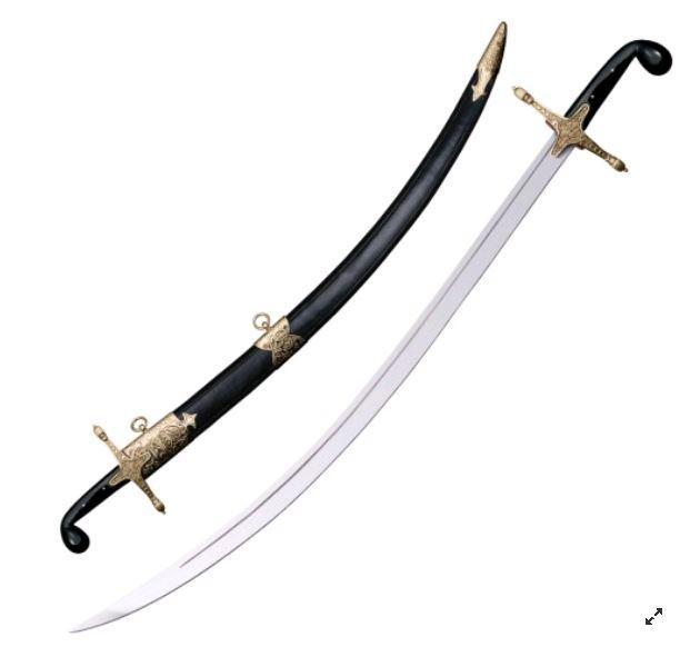 Сабля Cold Steel Shamshir, Общая длина: 920 мм мм, Длина клинка: 775 мм, Материал клинка: Сталь углеродистая 1