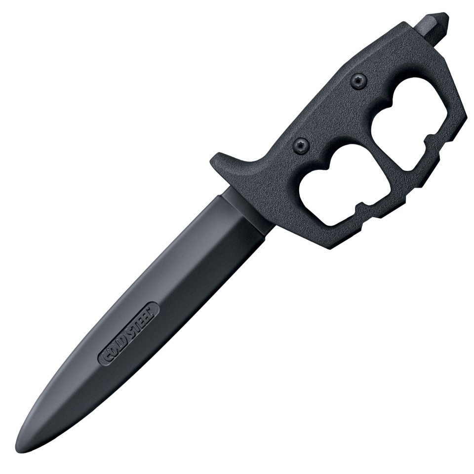 Нож тренировочный Cold Steel Trench Knife Double Edge Rubber Training, Общая длина: 340 мм мм, Толщина лезвия: