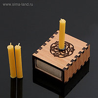Набор ларец желаний "Исполнение желаний" со свечками, 5,2х4,5х2 см