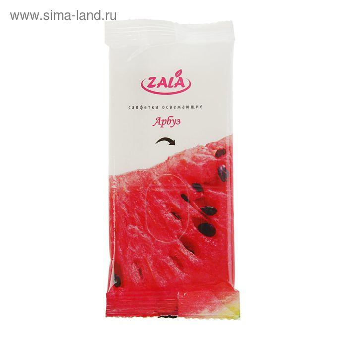 Салфетки влажные «Zala» Fresh Арбуз, освежающие, 10 шт