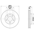 Тормозные диски Mazda Mpv (99-06, передние, D274)