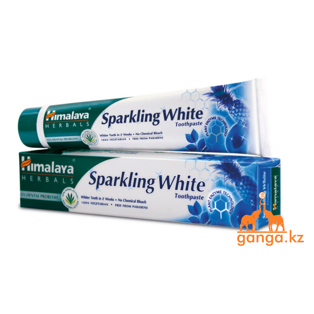 Зубная паста "Сверкающая белизна" (Sparkling White HIMALAYA), 80 г.