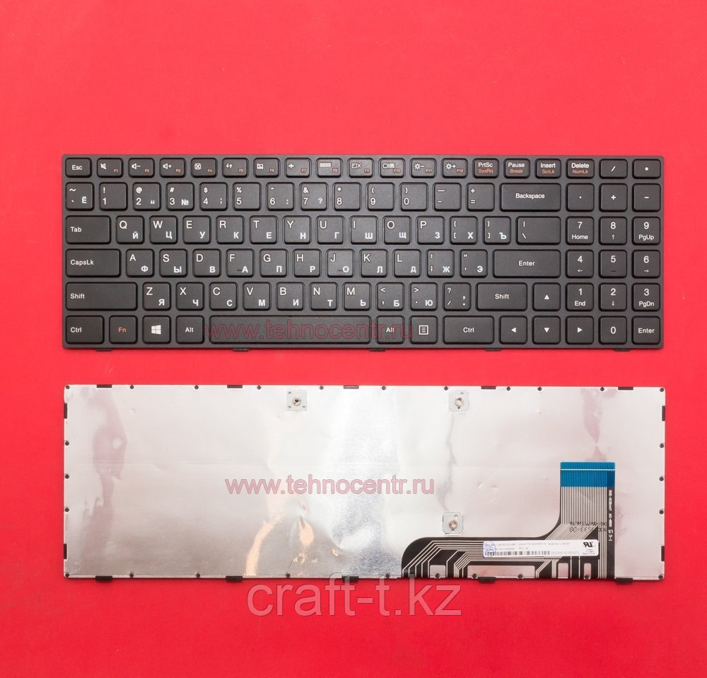 Клавиатура для ноутбука Lenovo 100-15 , 100-15IBY черная , с рамкой