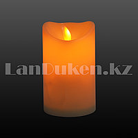 LED свеча задуваемая 7.5х12.5 см средняя