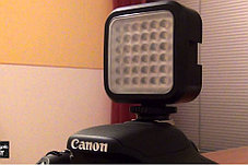 Накамерный прожектор LED-36 с аккумулятором и зарядным ., фото 3