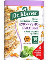 Хлебцы «Кукурузно-Рисовые» с прованскими травами Dr. Korner - фото 1 - id-p59998577