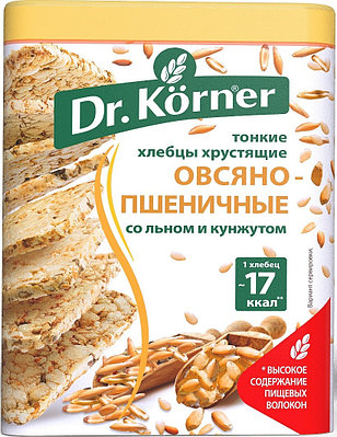 Хлебцы «Овсяно-Пшеничные» со смесью семян Dr. Korner