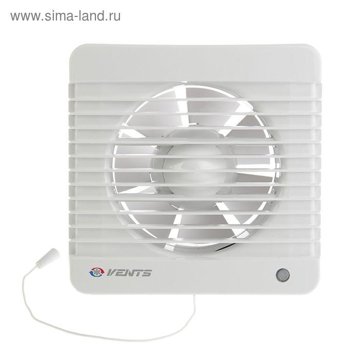 Вентилятор "ВЕНТС" 125 МВ, d=125 мм, с шнурковым выключателем, цвет белый